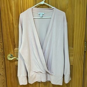 Athleta pale pink yoga sweatshirt, women’s size M